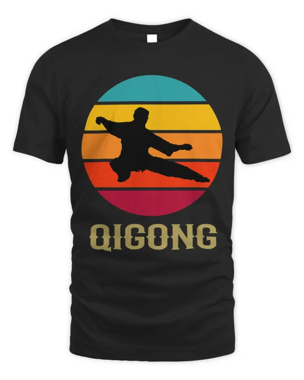 Qigong Beginners Vintage Sunset Chinese Martial Arts Style