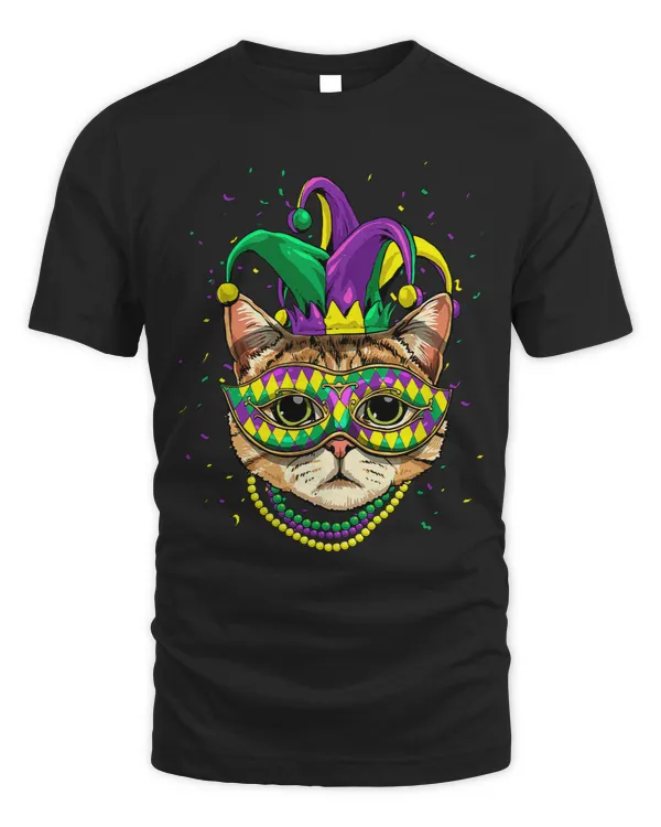 Cat Animal Lover Cute Mardi Gras Carnival Jester