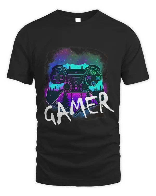 Paused My Game Streamer Abstract Fantasy Neon Controller 21