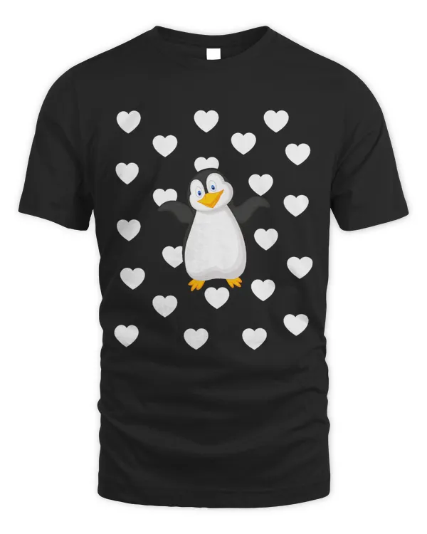 Penguin Theme Baby Gender Neutral Nursery Room Heart Decor