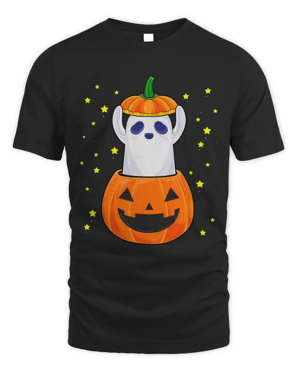 Pumpkin Ghost Funny Halloween Costume Cute Ghostie Kids
