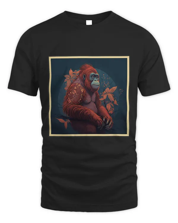 Surrealism Japanese Painting Orangutan