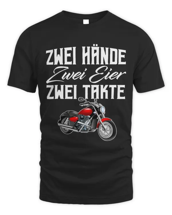 Mens Cool moped motorcycle driver gift hands eggs two strokes