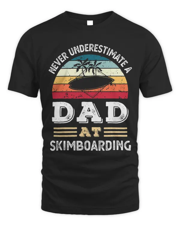 Mens Funny Dad at Skimboarding Fathers Day Mens