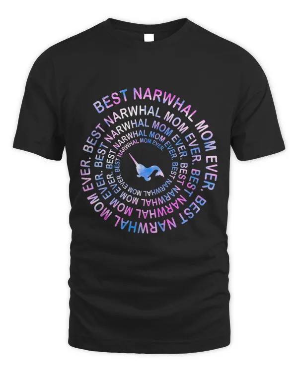 Narwhal Lover Funny Narwhal Mom Spiral Tie Dye Gift Mothers Day