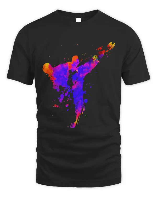 Taekwondo Jiu Jitsu Paint Splatters Kids Jujitsu Judo Mom