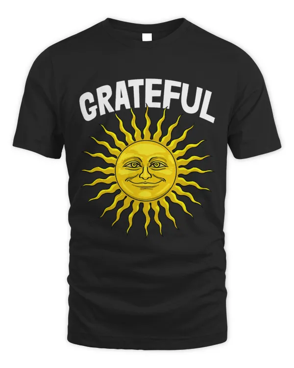 Grateful Sun Shine Tee Shirts Funny Sun Moon Tees Women