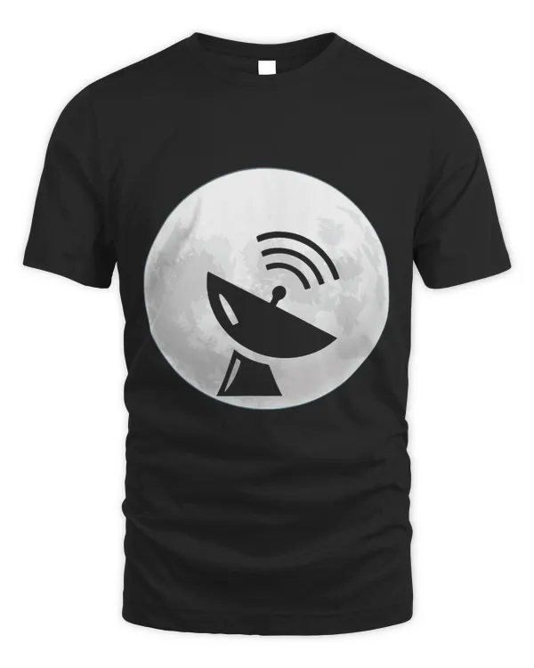 Great Satellite Dish Moon Design Lover Technician