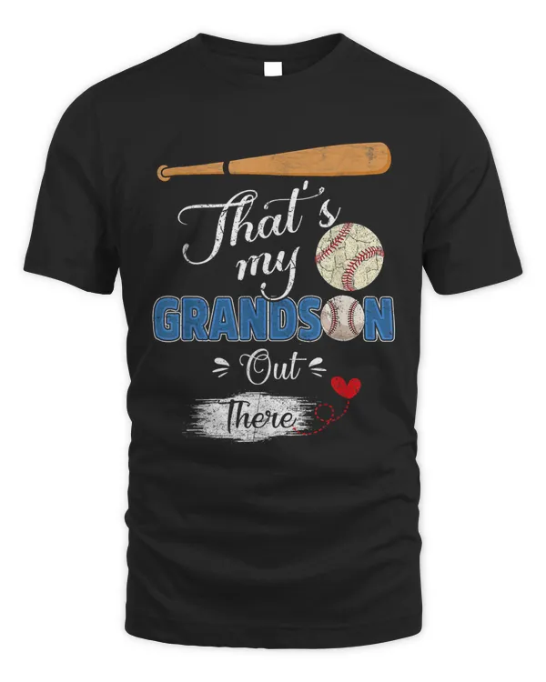 That's My Grandson Out There Baseball Grandma Mother's Day T-Shirt