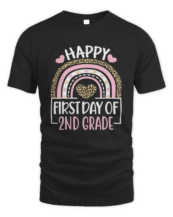 First Day of School 2nd Grade Teacher Back To School Rainbow