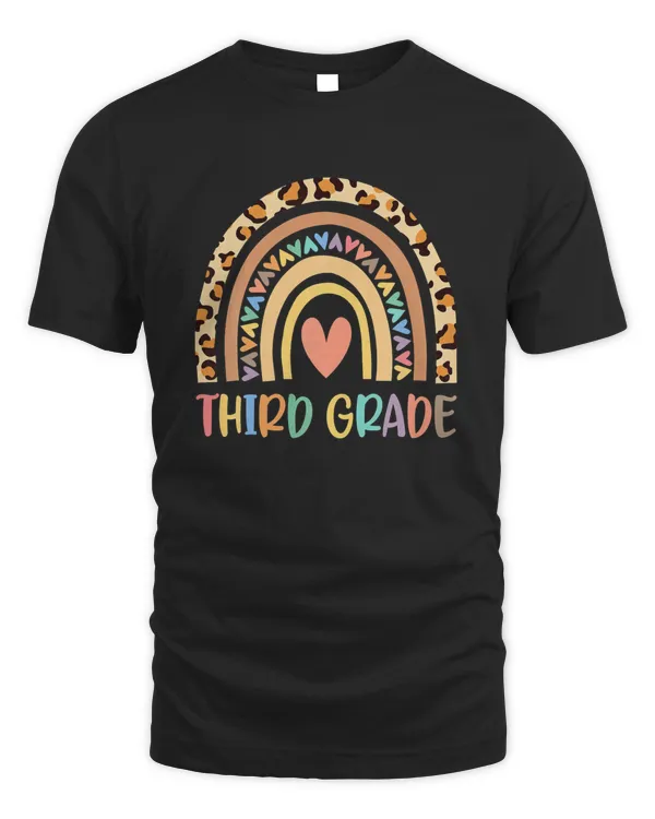 3rd Grade Teacher Rainbow Leopard Third Grade Back To School