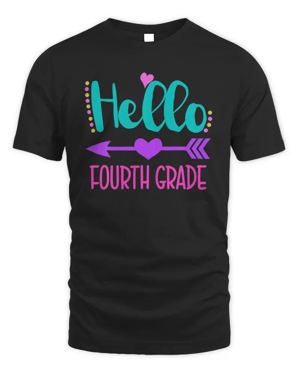 Cute Hello Fourth Grade 4th Grade Back To School Girls