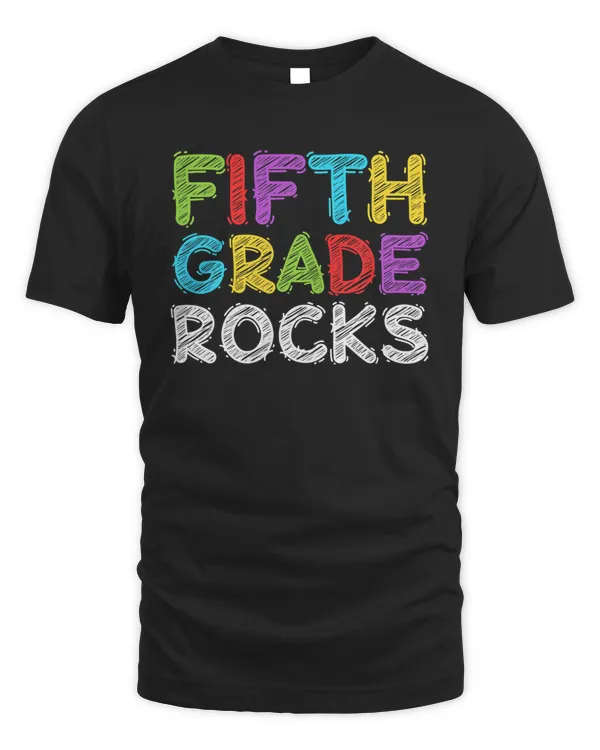 Fifth Grade Rocks  5th Grade Back To School Shirt