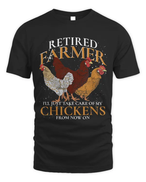 Retired Farmer Farm Animal Poultry Hen Retirement Chicken