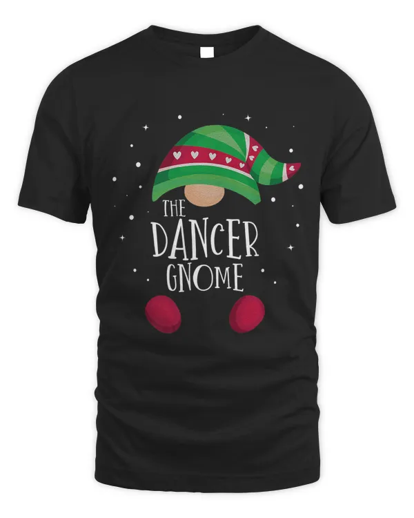 Dancer Gnome Family Matching Christmas Pajamas Premium T-shirt