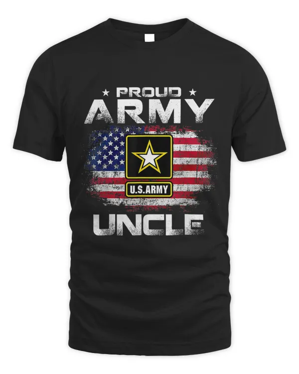 Proud Army Uncle With American Flag For Veteran Gift 108