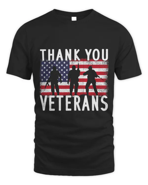 Veterans Day, Thank You Veterans USA Flag Patriotic 324