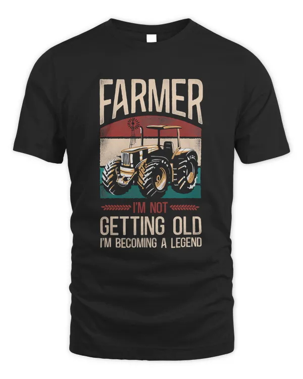 Farming Farmer Retired Tractor Vintage Retro Farmer Im Not