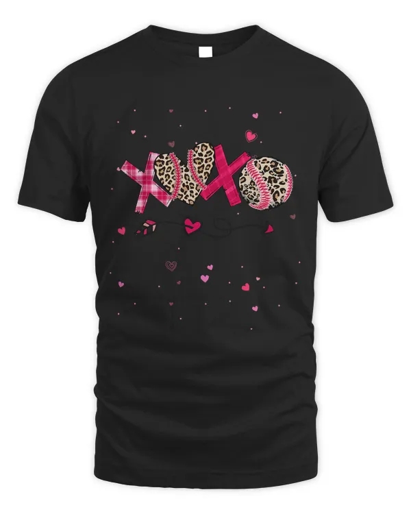 Softball Baseball Softball XOXO Heart Valentines Day Mom Girl For Her