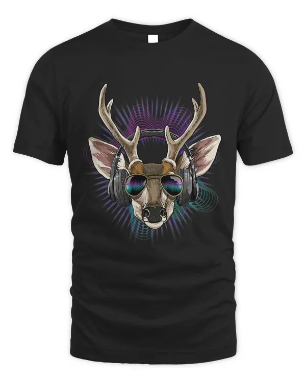 Music Deer Dj With Headphones Musical Deer Lovers 560
