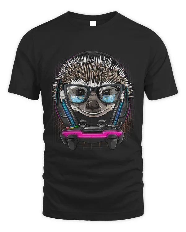 Gaming Hedgehog Video Gamer Player Animal Lover 123