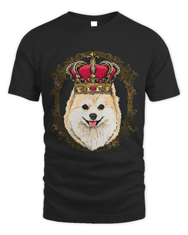 King Pomeranian Wearing CrownQueen Pomeranian Dog 508