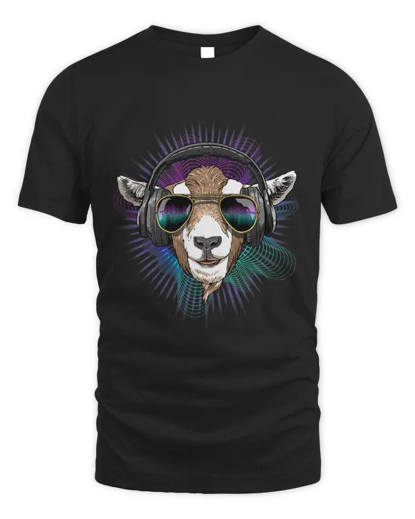 Music Goat Dj With Headphones Musical Goat Lovers 566