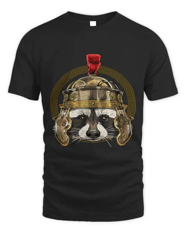 Raccoon in Roman Helmet Centurion Legionnaire Raccoon Lover 45