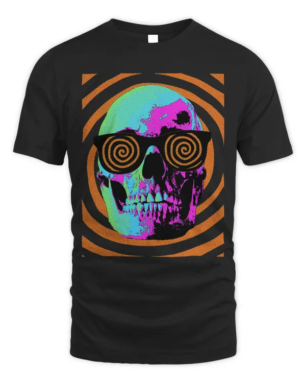Pop Art Psychedelic Spiral Skull Hypnosis EDM Festival 297