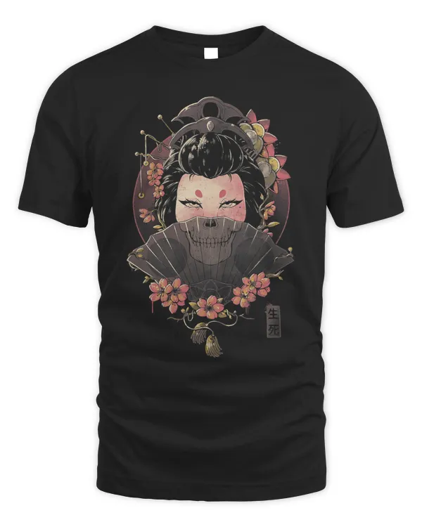 Death And Mystery Japanese Geisha Flowers Aesthetics496