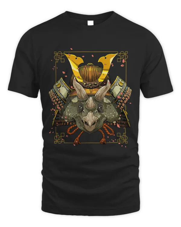 Samurai Triceratops Warrior Samurai Lovers Gift Women Men 253