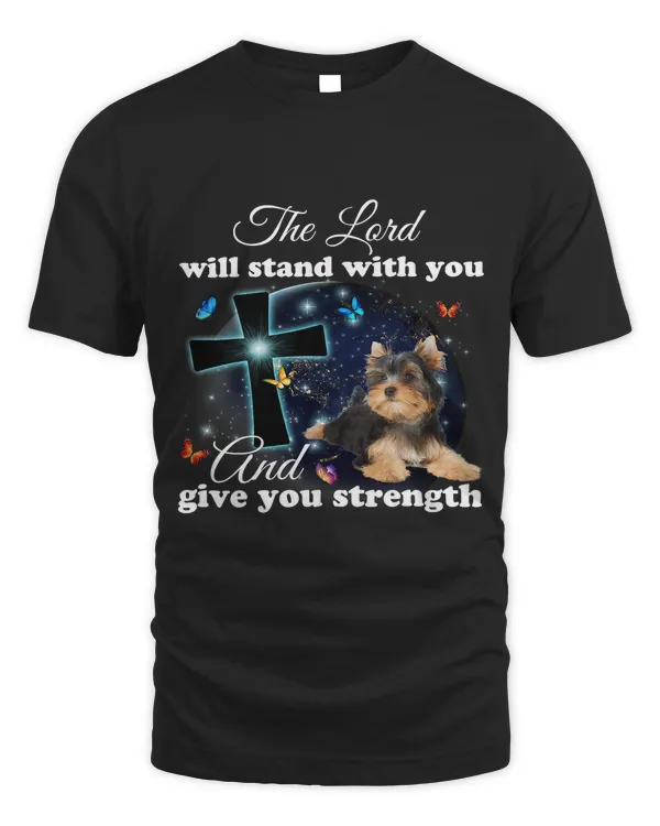 Yorkie Dog The Lord Will Stand With You Christian183