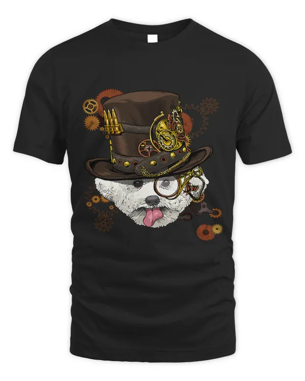 Steampunk Bichon Frise Dog Shirt Steampunk Lovers Gift 74