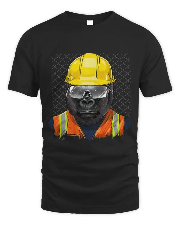 Gorilla Construction Worker Great Ape Gorilla Primate Animal 211
