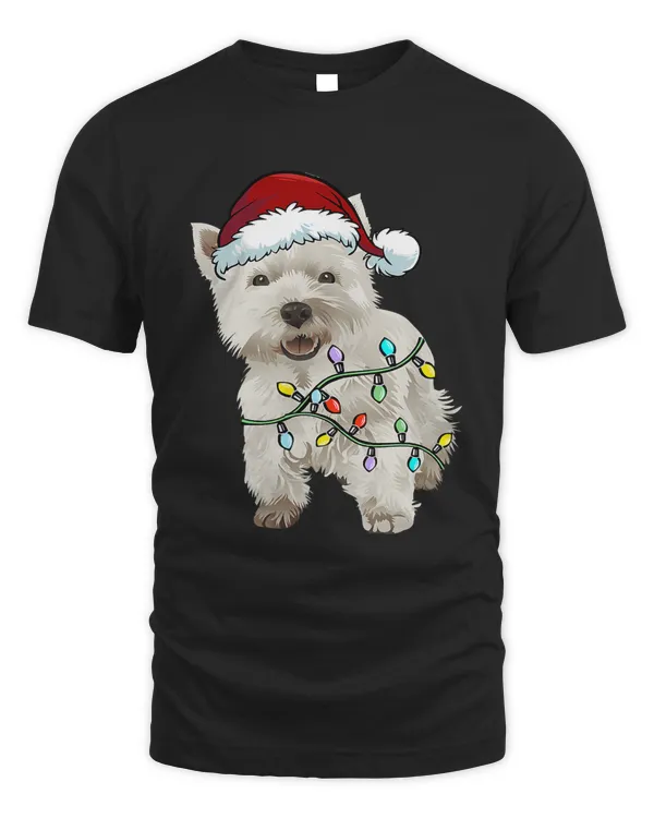 West Highland Terrier Santa Christmas Tree Lights Xmas11