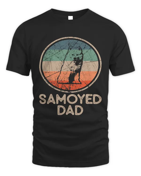 Samoyed Dog Vintage Samoyed Dad 380