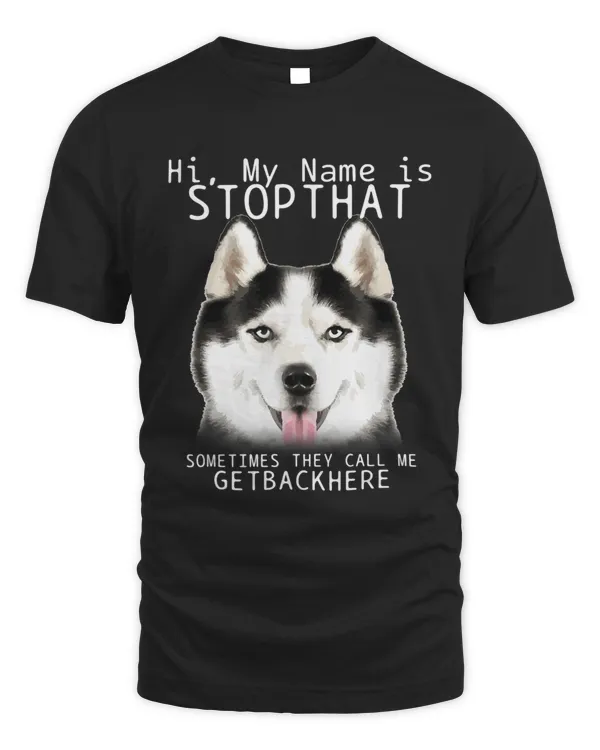 Siberian Husky Hi My Name Is Stop That Cute Funny Dog 316