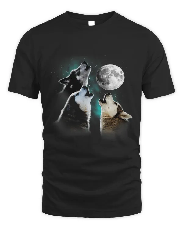 Siberian Husky Siberian Husky Howling At The Moon
