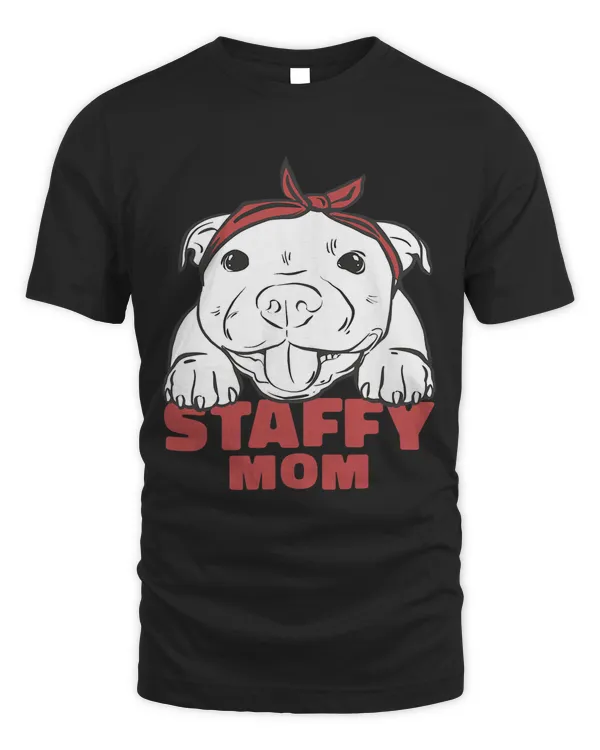 Staffordshire Bull Terrier Mom Cute Staffy Mom Mother Girls 8