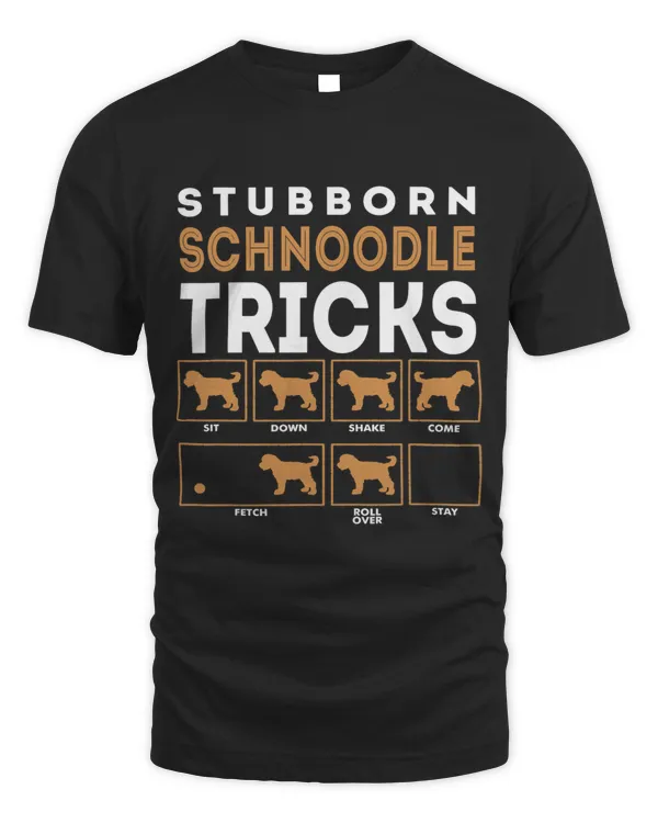 Stubborn Schnoodle Dog Tricks Graphic