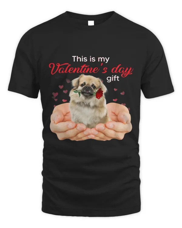 Cute Tibetan Spaniel This Is My Valentines Day Pajama