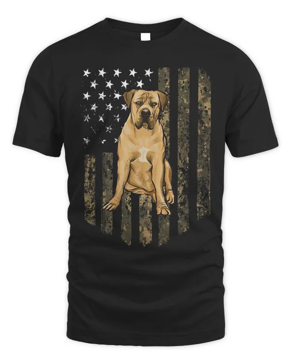 Camo American Flag Boerboel 4th Of July USA 416