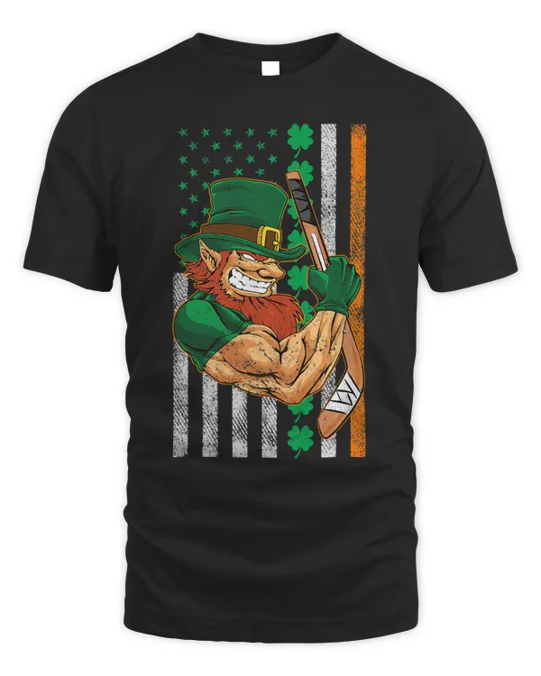 Irish American Flag Lucky Hockey St. Patricks Day