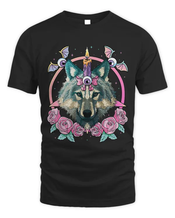 Pastel Goth Wolf Pagan Creepy Menhera Wolf