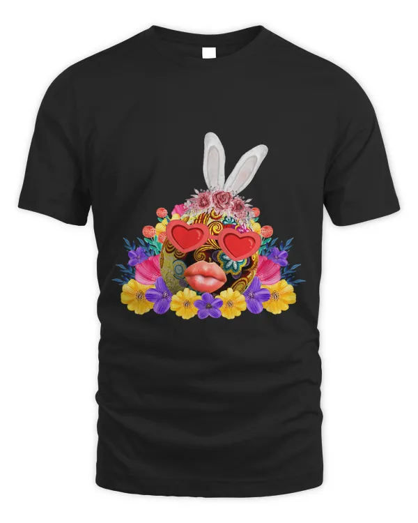 Egg Face Rabbit Flowers Head Heart Glasses For Easter Day
