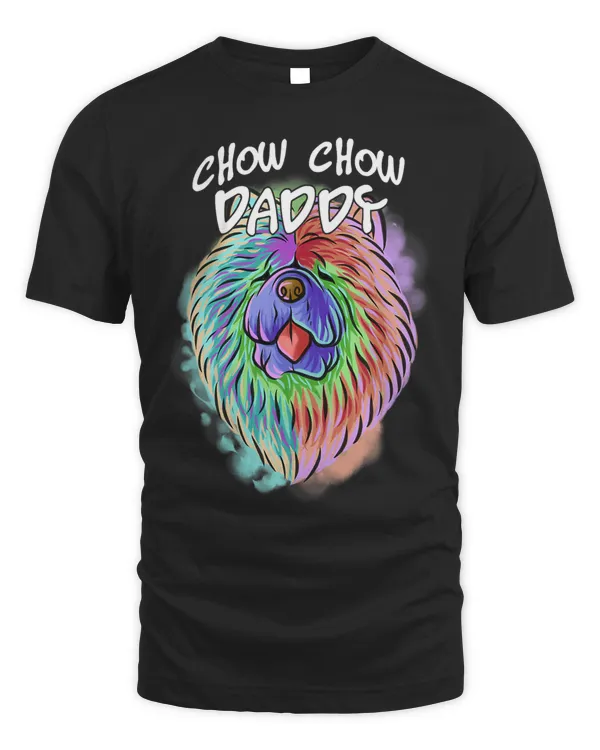 Colorful Pop Art Portrait Chow Chow Dog Dad Fathers Day 393