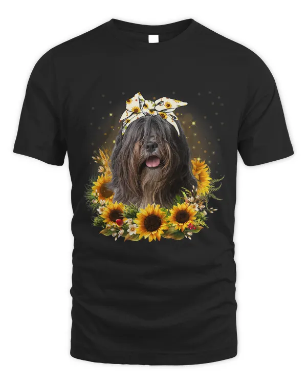 Sunflower Bearded Collie Dog Mothers Day For Women