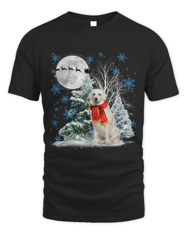 Kuvasz Under Moonlight Snow Christmas Pajama 78