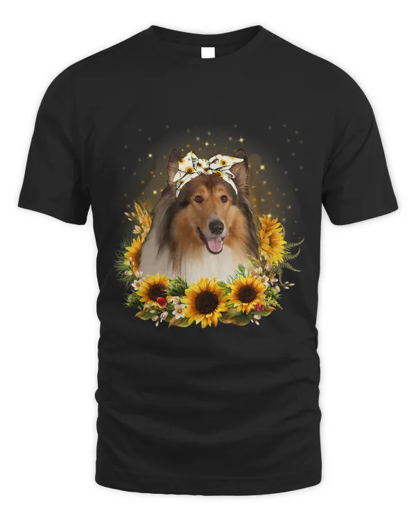 Sunflower Rough Collie Dog Mothers Day For Women