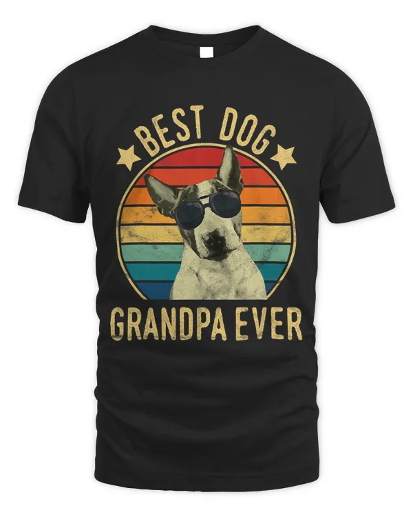 Mens Best Dog Grandpa Ever Bull Terrier Fathers Day 304